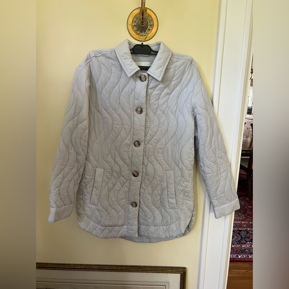 Madewell Cloud light blue shirt jacket